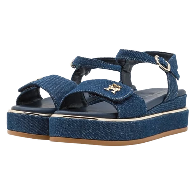 Tommy Hilfiger sötétkék farmer gyerek, női szandál.