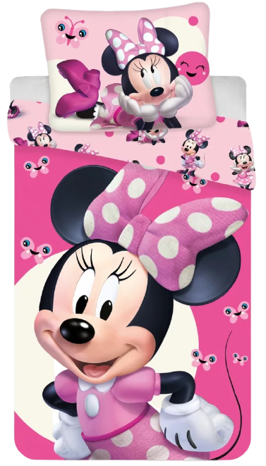 Disney Minnie Gyerek Agynemuhuzat Garnitura Minnie Pillangos Ovis Agynemuhuzat